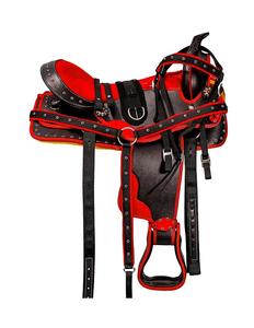 Selle Western Synthétique Mixte Selle Western de Haute Qualité avec Accessoires Assortis Produits de Course de Chevaux Anglais - Product Image 4