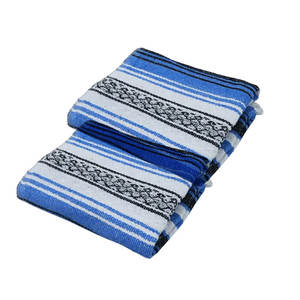 Manta de algodón orgánico Mezcla acrílica tejida a mano auténtica Manta de falsa mexicana a precio mayorista - Product Image 4