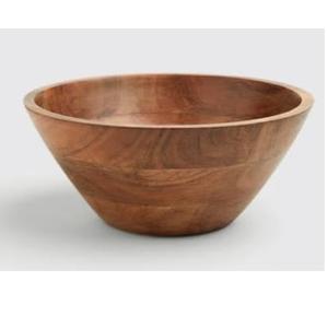 Tazón Redondo de Madera de Mango Ecológico, Perfecto para Frutos Secos, Dulces, Aperitivos, Aceitunas y Salsa, Tazón de Madera para Frutas - Product Image 1