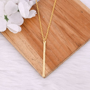 High Quality Brass Gold Plated Plain Dainty Necklace Handmade <b>Minimalist</b> Necklace For Wedding Engagement Wholesale Manufacturer - Product Image 4