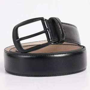 Cinturón de Cuero de Lujo para Hombre, Hecho en Pakistán, de Piel de Vaca, Hecho a Mano, Cinturón de Cuero Formal con Hebilla Clásica - Product Image 5