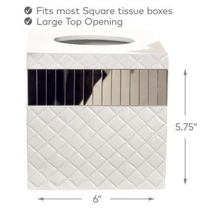 Porte-serviettes en métal de forme carrée parfait pour la vaisselle de cuisine et le porte-mouchoirs pour une organisation de salle à manger élégante - Product Image 4