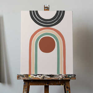 Art abstrait pour la décoration du salon, décoration élégante et moderne pour la maison - Product Image 5