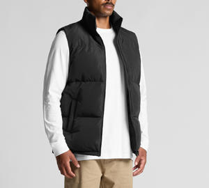 เสื้อกั๊กน้ำหนักเบาแบบกำหนดเอง ขายส่ง คุณภาพสูง ปักโลโก้ตามสั่ง เสื้อแจ็คเก็ตแบบไม่มีแขน ทรงพอง - Product Image 5