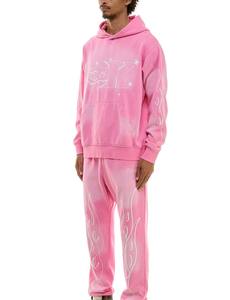 Pantalon de survêtement et sweat à capuche épais en deux pièces fabricant de sweat à capuche impression DTG personnalisé pour hommes survêtement pour hommes - Product Image 5