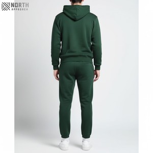 Customized Breathable Ash <b>Grey</b> Plus Size Worldwide Tracksuit 100% Cotton Fleece Pullover <b>Hoodie</b> & Sweatpants Set - Product Image 6
