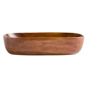 Tazón de masa de madera de mango hecho a mano personalizado para servir ensalada de frutas en utensilios de cocina para el hogar directo de la India - Product Image 3