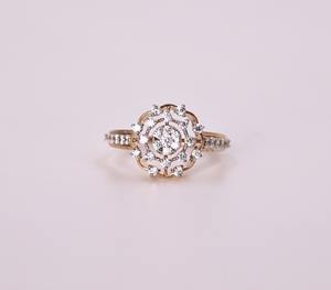 Bague en or jaune massif 14 carats avec diamant de laboratoire rond de 1 carat, polissage brillant, alliance de mariage, bijoux pour femmes, couleur D à G, pureté IF SI2 - Product Image 6