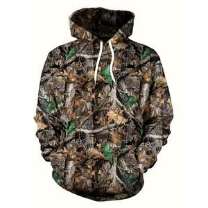 Chaqueta de Invierno Transpirable de Camuflaje para Hombre, de Tejido Softshell Resistente |   Ropa de Exterior 100% Poliéster - Product Image 1