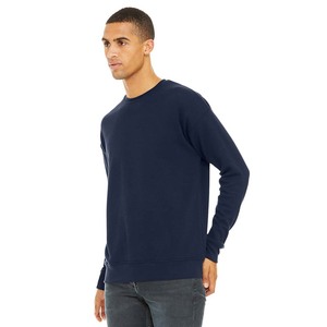 Sudadera de Forro Polar Azul Marino para Hombre, Cuello Redondo Clásico, Invierno, 100% Algodón, Sudadera Informal de Forro Polar para Trabajar - Product Image 2