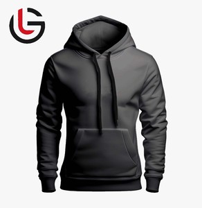 เสื้อฮู้ดผ้าฟลีซผ้าถักกันยับสำหรับผู้ชายผ้าคอตตอนออร์แกนิก100% มีสไตล์ปรับแต่งได้ใส่สบายฤดูใบไม้ร่วงไซส์พิเศษ - Product Image 2