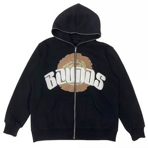 Sudadera con capucha bordada de chenilla de Terry francés 2025, logotipo personalizado, sudaderas con cremallera completa para hombre, sudaderas con capucha térmicas de chenilla - Product Image 6
