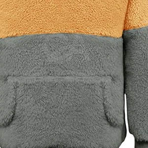 Conception de logo personnalisé OEM Sweats à capuche en molleton Sherpa en coton Sweats à capuche en molleton léger - Product Image 5