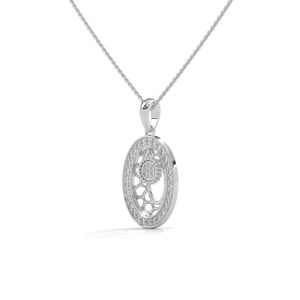 Colgante de moissanita de artesanía Premium, diseño exquisito, elegantes dijes finos chapados en oro blanco para ocasiones con diamantes - Product Image 2