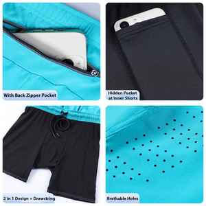 Shorts personnalisés pour hommes, taille mi-haute élastique, en toile, séchage rapide, écologiques et respirants, tendance actuelle - Product Image 5