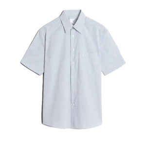 Custom Logo <b>Men's</b> Half Sleeve Button up Casual <b>Shirt</b> Breathable Poplin Fabric with Formal Style Solid Pattern New Deal Offer - Product Image 1