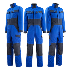 Overol de Trabajo de Algodón de Sarga de Alta Visibilidad para Hombre, Traje de Trabajo Personalizado con Rayas Reflectantes de Alta Visibilidad, Uniforme de Seguridad - Product Image 3