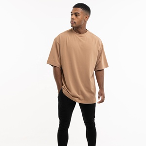 Haute qualité 100% coton col rond manches courtes blanc poids lourd surdimensionné t-shirts unis pour l'impression de t-shirts pour hommes - Product Image 4