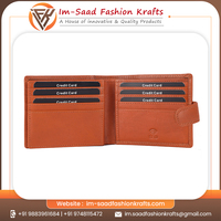 Dompet Kulit Asli Pria Kualitas Premium, Tahan Lama, Bergaya Klasik, Desain Rantai Terbuka, Anti Air, Bordir