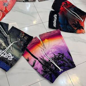 Shorts de bain pour homme personnalisés 100% polyester - Anti-froissement, séchage rapide, respirant, taille mi-élastique, style décontracté, décoration en dentelle, uni - Product Image 6