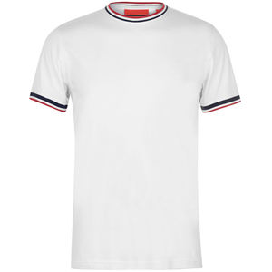 Precio barato Hombres Camisetas Ropa de verano Algodón de alta calidad Transpirable Secado rápido Rojo y Negro O Cuello Camisetas de manga corta para hombres - Product Image 5