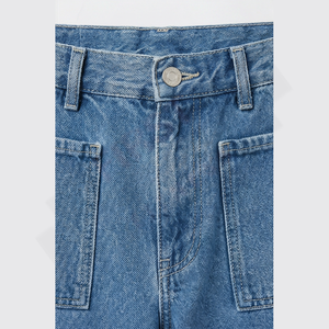 Pantalones Vaqueros Anchos de Mezclilla Vintage para Hombre, de Alta Calidad, Estilo Y2K, Corte Regular, Desgastados, Estilo Hip Hop, de Peso Medio, con Botones, Lavables - Product Image 4