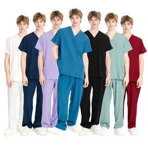 Uniformes Médicos de Enfermería para Hospital, Conjuntos de Uniformes Profesionales de Tela de Algodón para Personal de Salud - Product Image 3