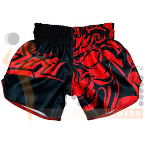 กางเกงขาสั้นมวยไทยสีสวยออกแบบโลโก้ได้ตามต้องการ - Product Image 2