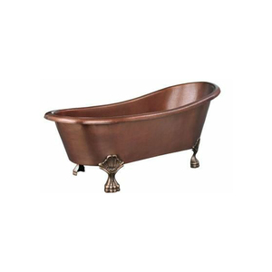 Suministro de bañera de cobre de grado más alto con un tono mate de bronce Independiente Elegante bañera de cobre asequible barata - Product Image 4