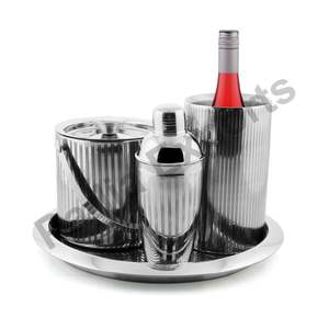 Juego de herramientas de barra de Metal de 4 piezas de cobre antiguo para uso en el hogar y restaurante Juego de herramientas de barra elegante - Product Image 2