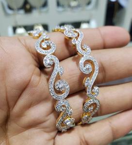 กำไลมอยส์ซอไนต์เงินสเตอร์ลิงกำไลข้อมือสั่งทำได้สวยงามของขวัญสำหรับผู้หญิงกำไลข้อมือของขวัญแต่งงาน - Product Image 3