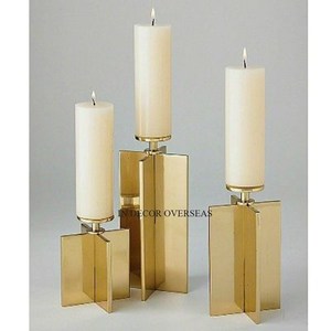 Top Selling <b>Black</b> Color Powder Coated And Gold Plated Excellent Quality Metal 9 Arms <b>Candle</b> Stick <b>Holder</b> In Impressive Price - Product Image 3