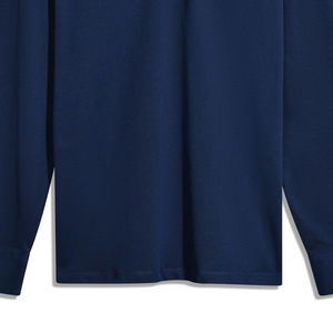 Polo de Rugby de 100% algodón para hombre, personalizable, sólido, mostaza, cuello en contraste, respetuoso con el medio ambiente, diseño teñido liso, Polo de Rugby - Product Image 3