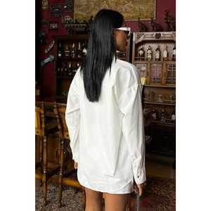 เสื้อเชิ้ตผ้าป๊อปลินสไตล์โบฮีเมียนวินเทจประดับหินลายพระจันทร์ 3440 - Product Image 5