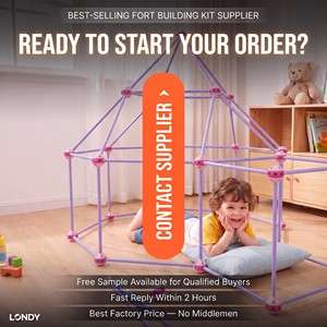 Kit de construction de <span class=keywords><strong>fort</strong></span> STEM coloré et fantastique, 168 pièces, ensemble de construction éducatif pour filles de 5 à 7 ans - Product Image 6