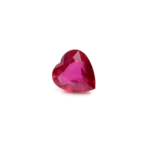 100% Natural Mozambique Unheated <b>Ruby</b> Gemstones Reddish Pink Color Heart Cut 1.26 Carat July Birthstone for Making Pendant - Product Image 1