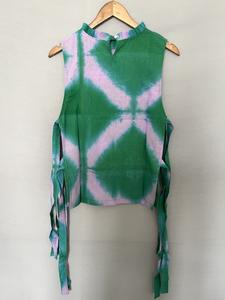 เดรสเกาหลีแขนยาวพิมพ์ลายนกยูงดอกไม้, เดรสคลุมตัวคอวีสไตล์ลำลองสอพลอใส่สบาย - Product Image 2