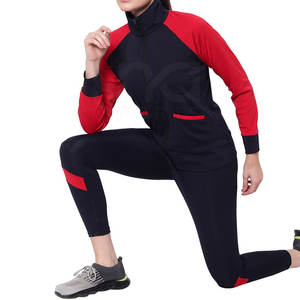 ชุดวอร์มผู้หญิงฤดูหนาวแห้งเร็วผ้าฝ้ายโพลีเอสเตอร์ทําชุดวอร์มผู้หญิงชุดวอร์มน้ําหนักเบา - Product Image 4