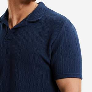 Polo à manches courtes personnalisé pour hommes OEM 100% coton confortable respirant tissu tricoté imprimé grande taille polos pour hommes - Product Image 4