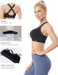 Soutien-gorge de sport personnalisé pour femmes nylon/spandex de qualité supérieure bon matériel disponible dans le prix de gros pour soutien-gorge de sport pour femmes - Product Image 5