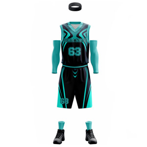 Ensemble d'uniformes de basket-ball réversibles à couleur personnalisable Uniformes vierges de techniques imprimées pour hommes avec nom et numéro de logo personnalisé - Product Image 6