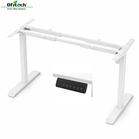 Cadre de bureau électrique réglable en hauteur OEM pour télétravail, à moteur unique, extensible de 28,1 à 46,3 pouces, base de bureau assis-debout