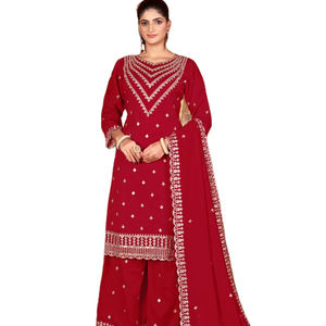 Nuevo Traje de Organza Pesada con Bordado y Trabajo a Mano con Dupatta Elegante para Venta al por Mayor - Product Image 1