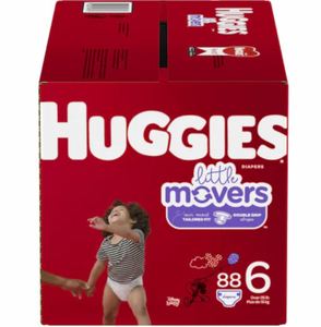 Couches pour bébés Huggies Little Movers Premium, toutes tailles, ajustement doux et extensible, protection contre les fuites pour bébés actifs toute la journée - Product Image 4