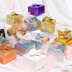 Belles boîtes en papier en forme de pétale, biscuits et chocolats, boîtes d'emballage de savon et d'arôme faites à la main, fêtes de vacances, cadeau de mariage - Product Image 3