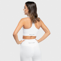 Soutiens-gorge de sport pour femmes grandes tailles, longs, sans armatures, rembourrés, à maintien élevé, respirants, séchage rapide, réversibles, avec transfert thermique frontal, effet délavé