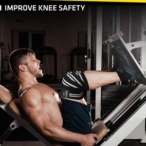 Conception personnalisée de haute qualité Genouillères Bandage de compression à haute élasticité Haltérophilie Nouvelle arrivée Équipement d'entraînement Fitness Sécurité - Product Image 5