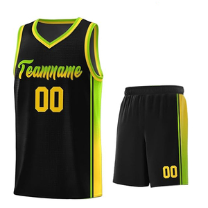 Ensemble d'uniformes de basket-ball pour hommes, grande taille, séchage rapide, respirant, 100% polyester, vêtements de sport, nom d'équipe personnalisé - Product Image 4