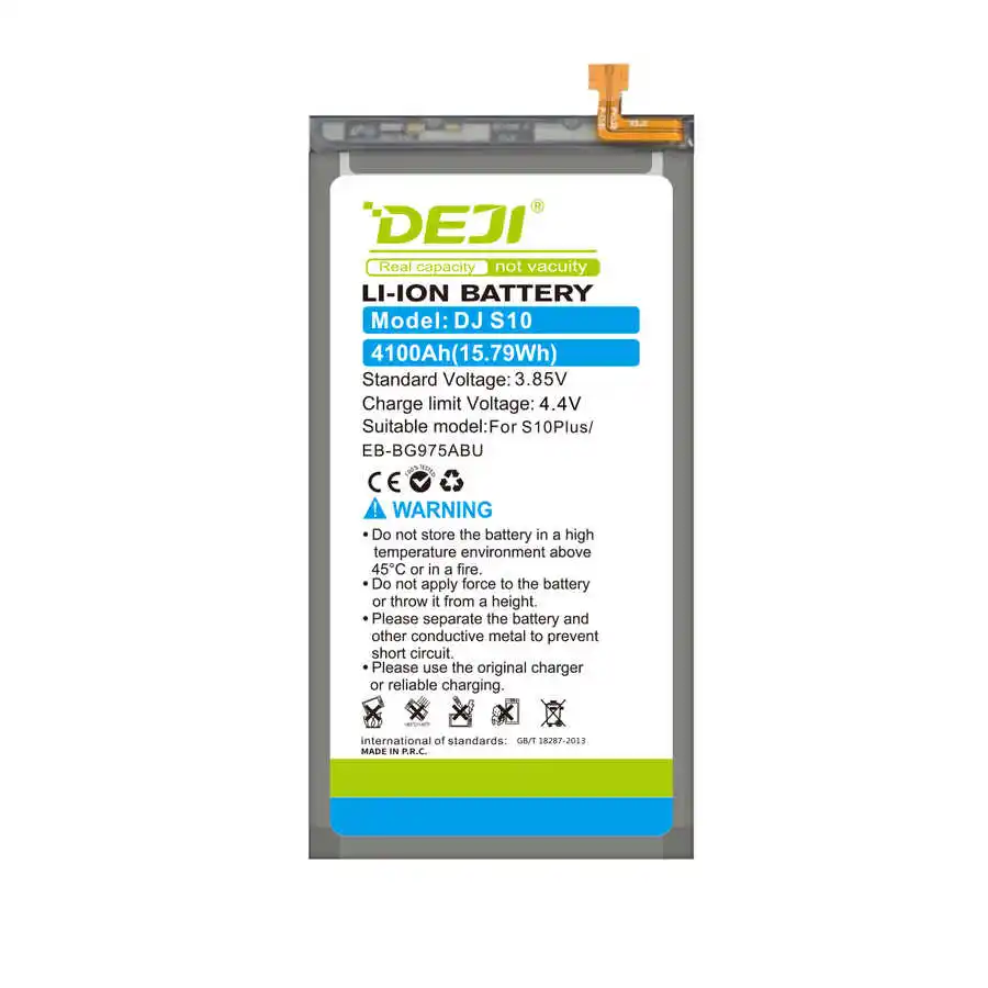 DEJI Original Battery EB-BG975ABU For Samsung Galaxy S10 Plus S10+ Mobile Phone battery