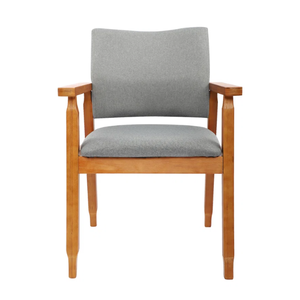 Silla de Oficina Ejecutiva Moderna con Estructura de Madera, Altura Ajustable Manualmente, Movimiento Oscilante, para Uso en Interiores y Exteriores - Product Image 3